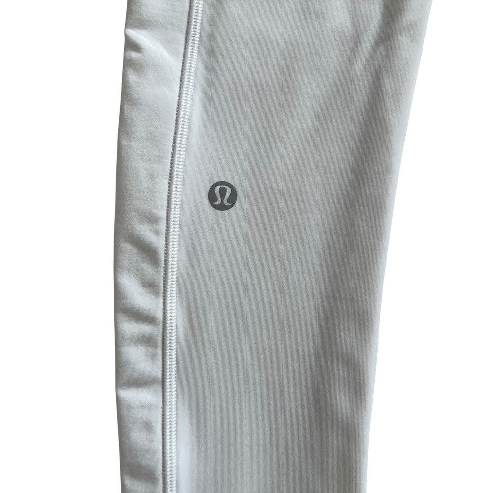 Lululemon White Speed Up Tight High Rise Pocket Leggings SZ 4 Athletic Sporty - Picture 5 of 10